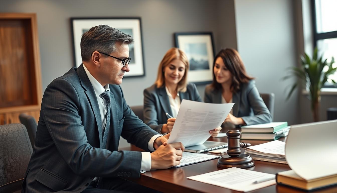 Business agreement signing